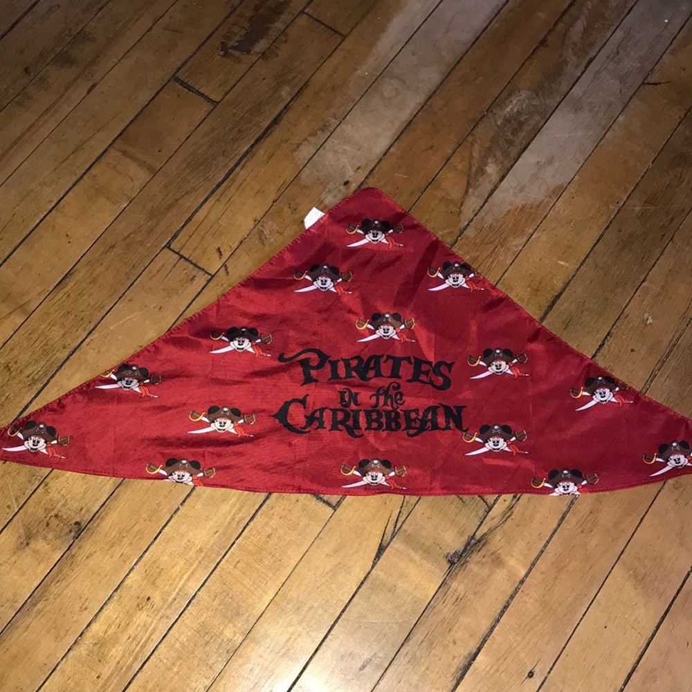 Disney Red Pirates of the Caribbean Triangle Bandana